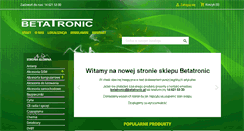 Desktop Screenshot of betatronic.pl